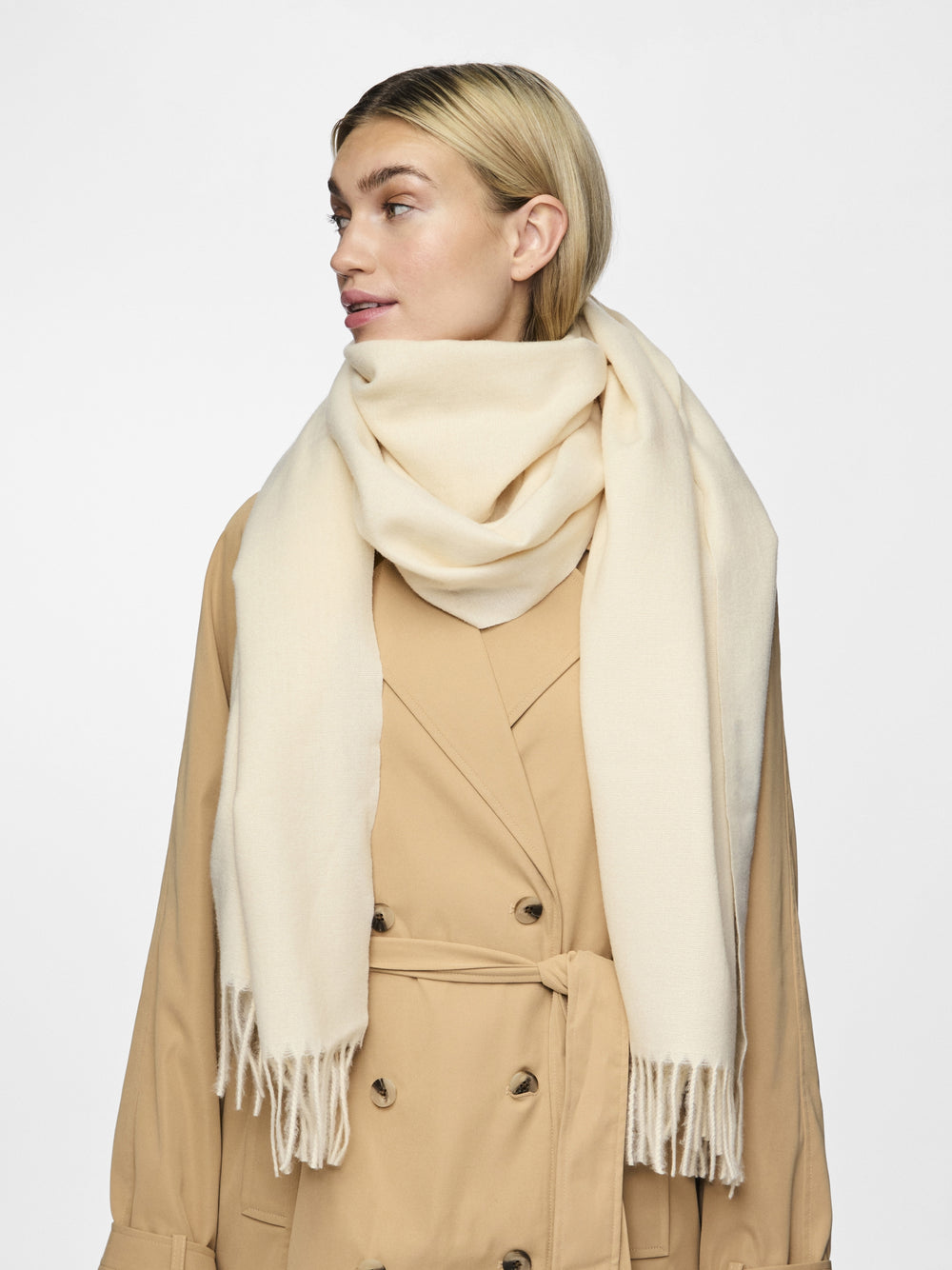 PCNOAH LONG SCARF NOOS BC, Whitecap Gray 188926 Bild 2