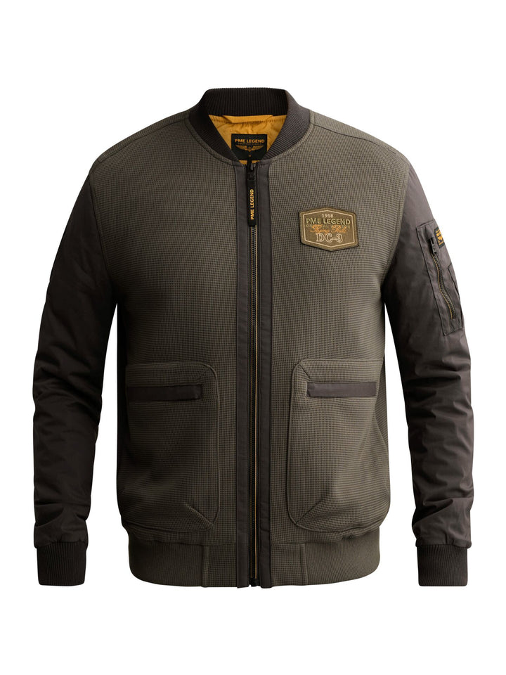 Bomber jacket french terry nylon m, Beluga 8039 Bild 1