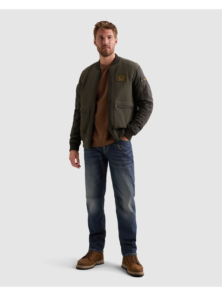 Bomber jacket french terry nylon m, Beluga 8039 Bild 5