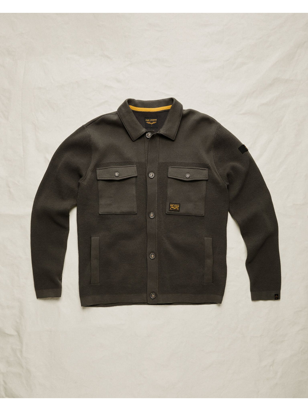 Button jacket cotton structure mix, Beluga 8039 Bild 1