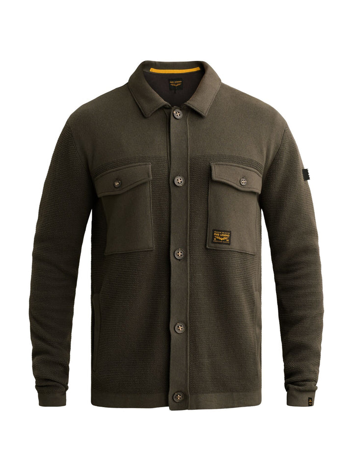 Button jacket cotton structure mix, Beluga 8039 Bild 1