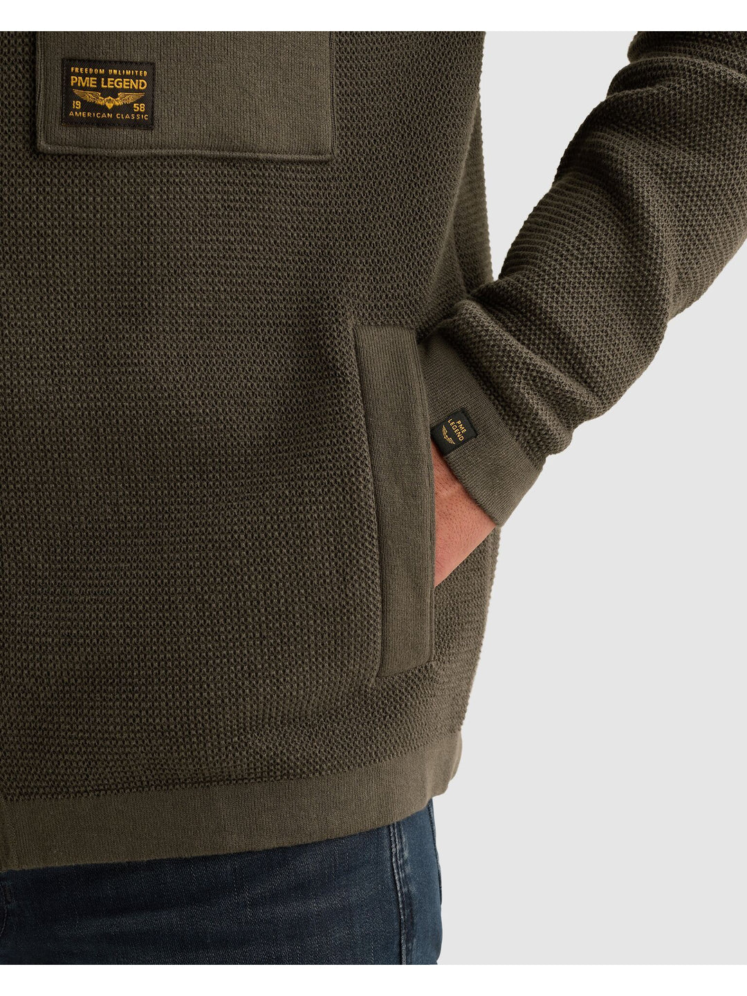 Button jacket cotton structure mix, Beluga 8039 Bild 9