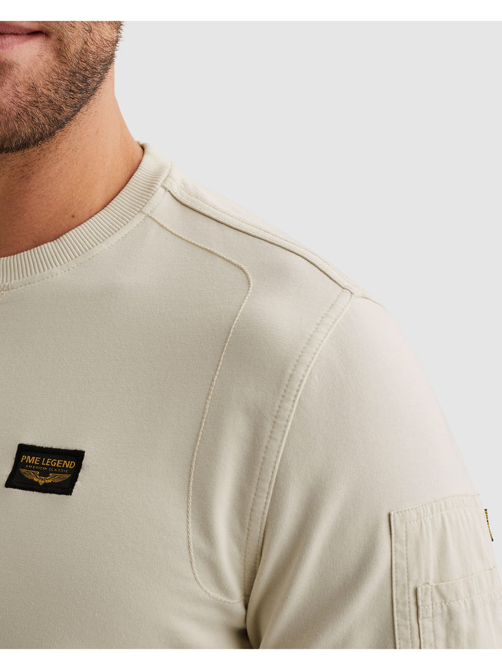 Crewneck American Classic, Bone White 7013 Bild 6