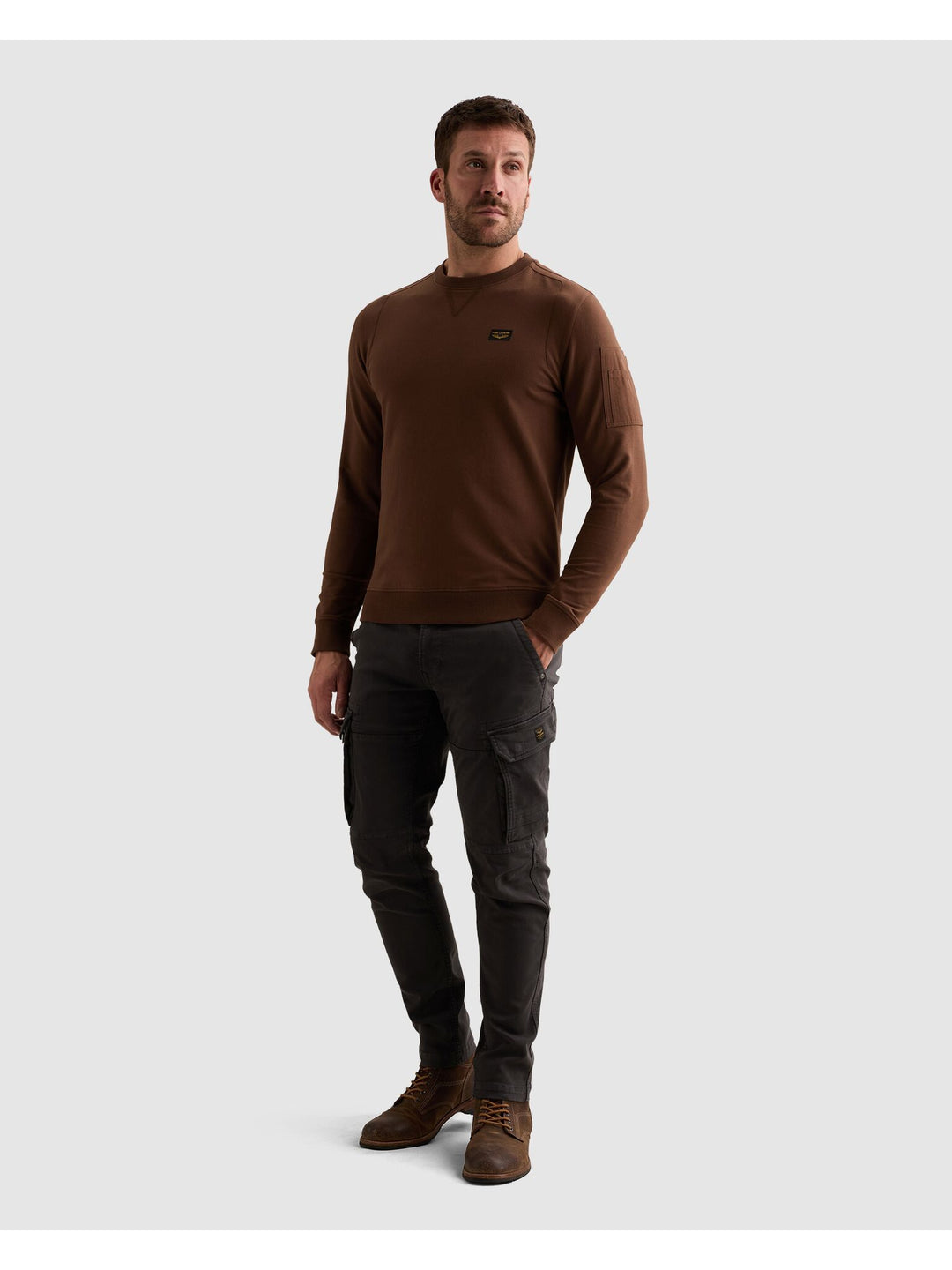 Crewneck American Classic, Cappuccino 8168 Bild 5