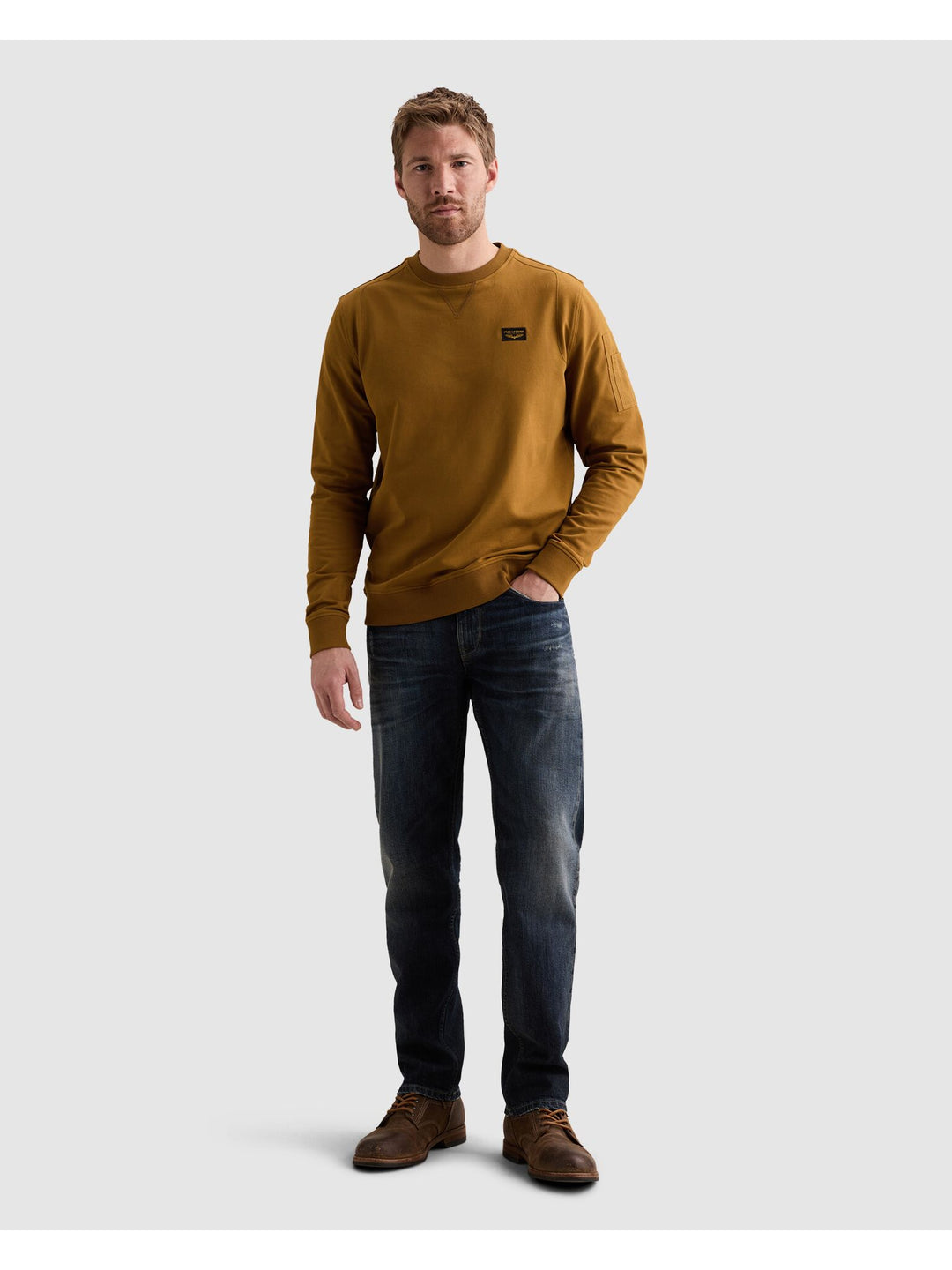 Crewneck American Classic, Golden Brown 8187 Bild 11