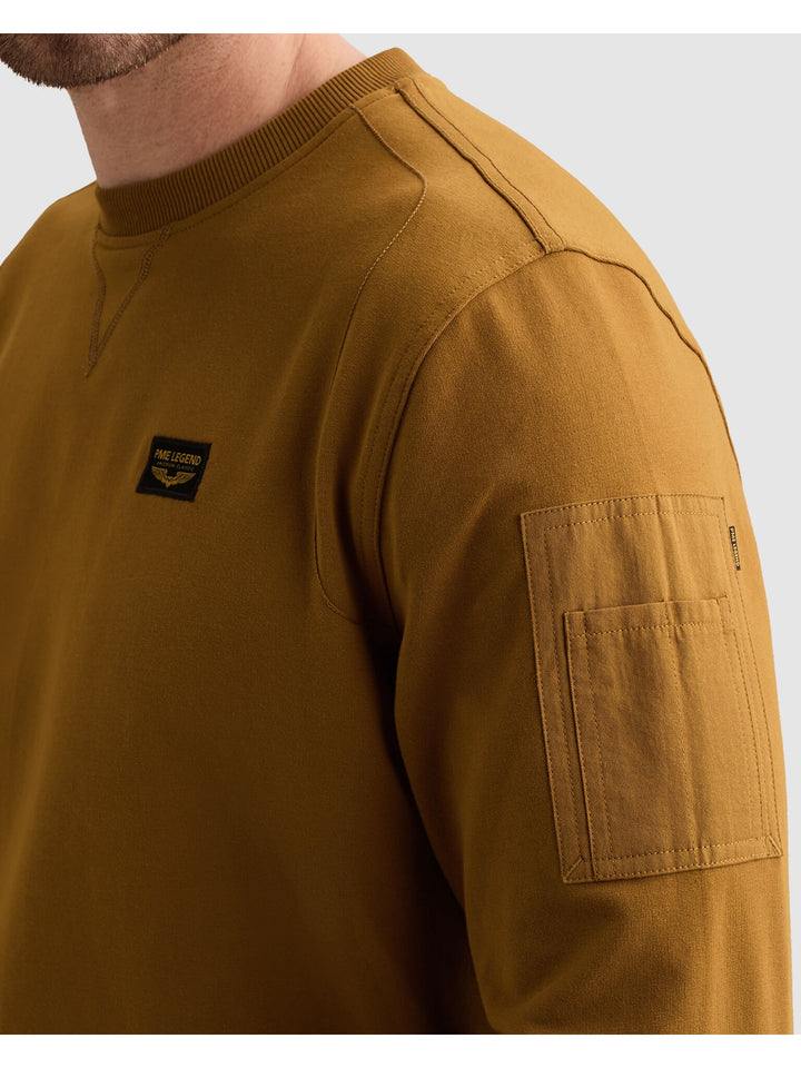 Crewneck American Classic, Golden Brown 8187 Bild 6