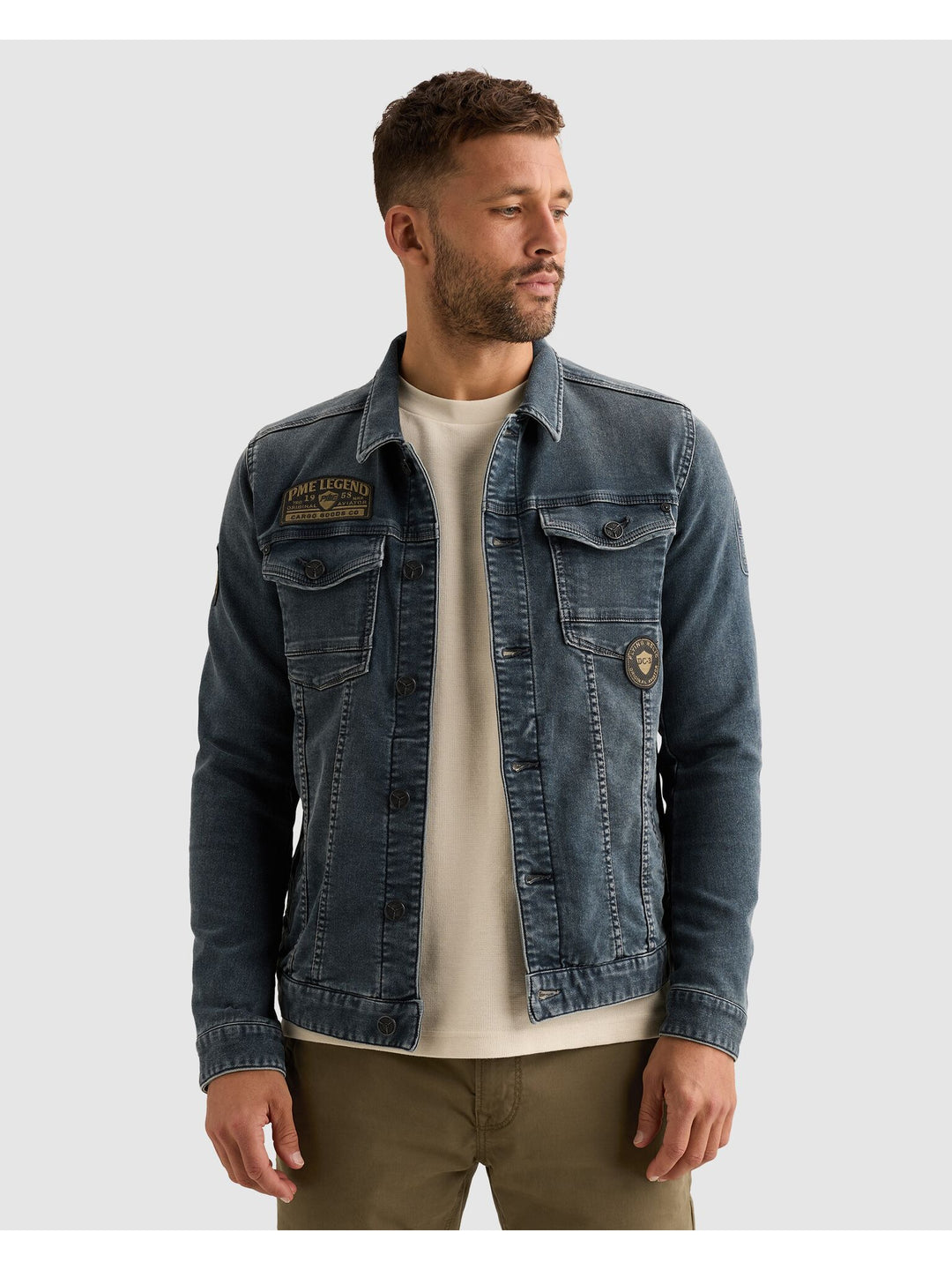 DENIM JACKET GREYBLUE SWEAT DENIM, Green Stone Denim GSD Bild 3