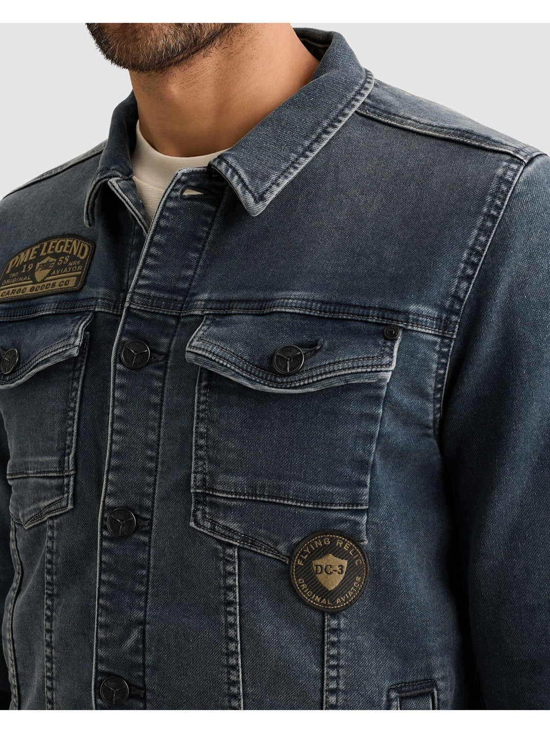 DENIM JACKET GREYBLUE SWEAT DENIM, Green Stone Denim GSD Bild 7