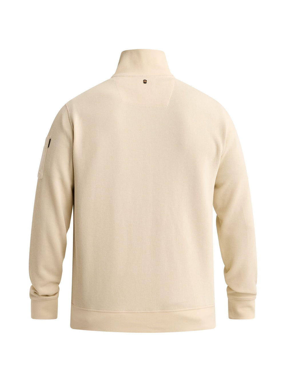 Half zip collar flat knit look, Bone White 7013 Bild 2