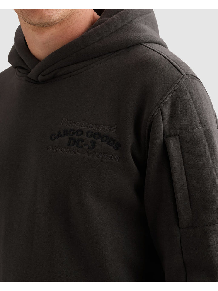 Hooded 3t cross fleece, Obsidian 9140 Bild 7
