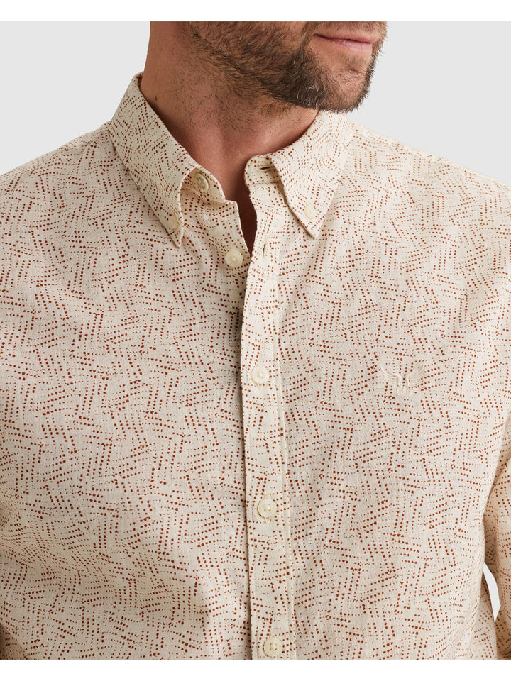 LONG SLEEVE SHIRT Aop On Ctn Slub, Bone White 7013 Bild 6