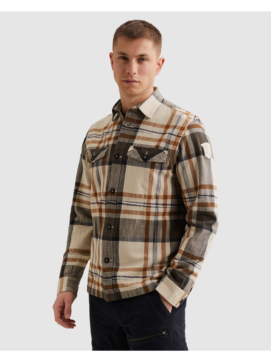 LONG SLEEVE SHIRT Big Check inject, Glazed Ginger 8127 Bild 4