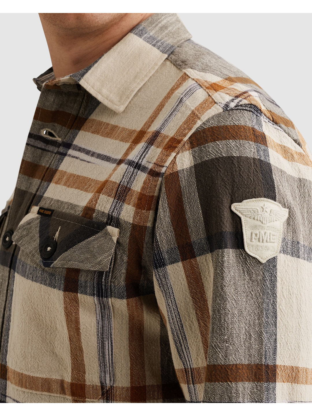 LONG SLEEVE SHIRT Big Check inject, Glazed Ginger 8127 Bild 7