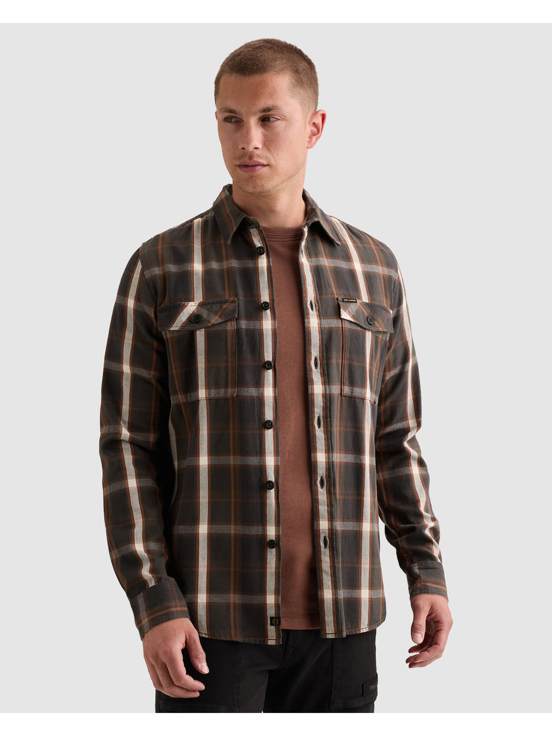 Long sleeve shirt Broken herringbo, Arabian Spice 8178 Bild 11