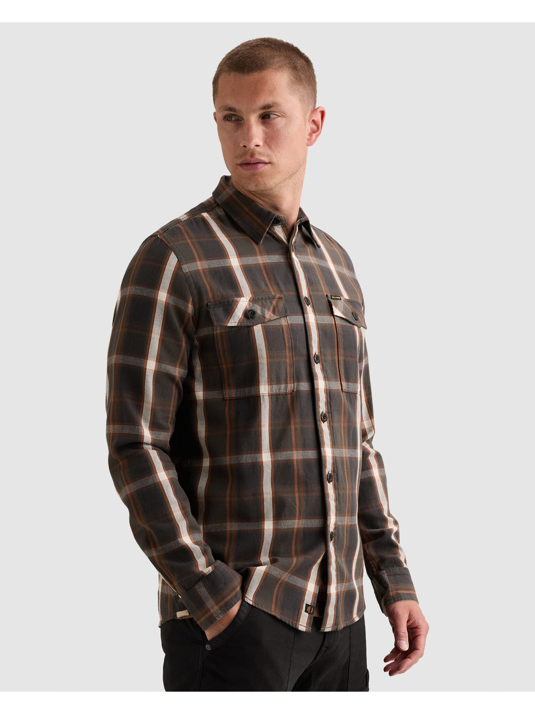 Long sleeve shirt Broken herringbo, Arabian Spice 8178 Bild 6