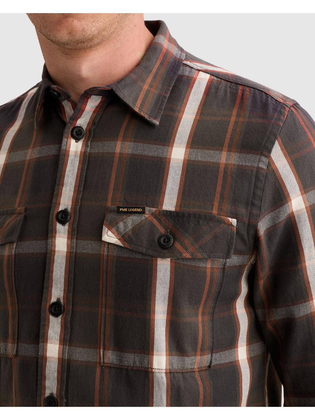 Long sleeve shirt Broken herringbo, Arabian Spice 8178 Bild 7