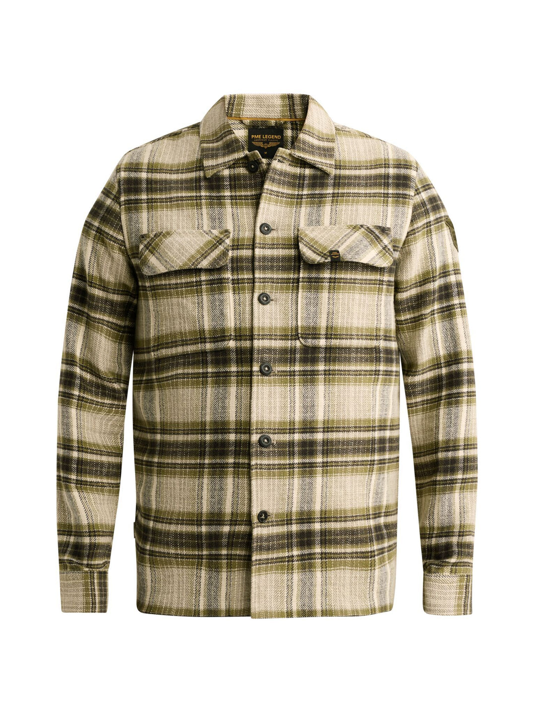 Long sleeve shirt Brushed YD soft, Loden Green 6380 Bild 1