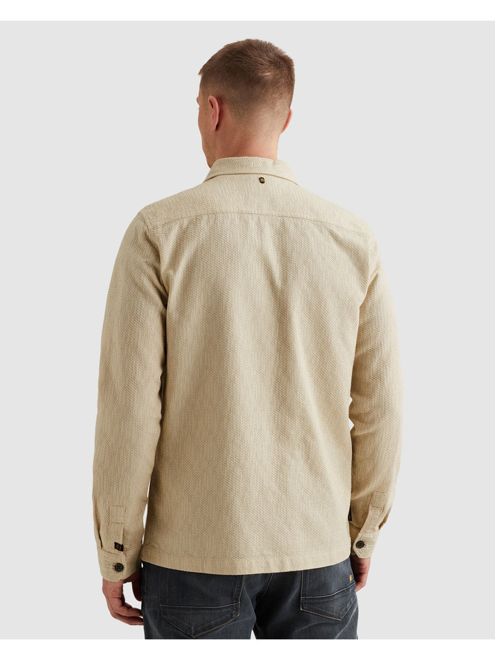 LONG SLEEVE SHIRT Dobby Structure, Bone White 7013 Bild 5