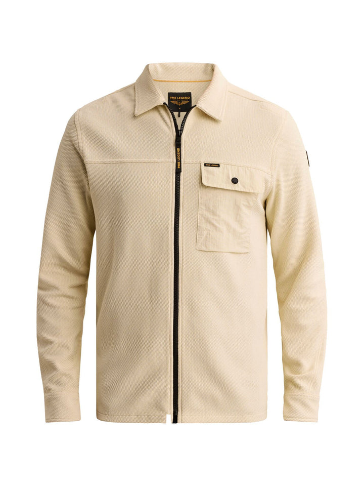 Long sleeve shirt Jersey Waffle, Bone White 7013 Bild 1
