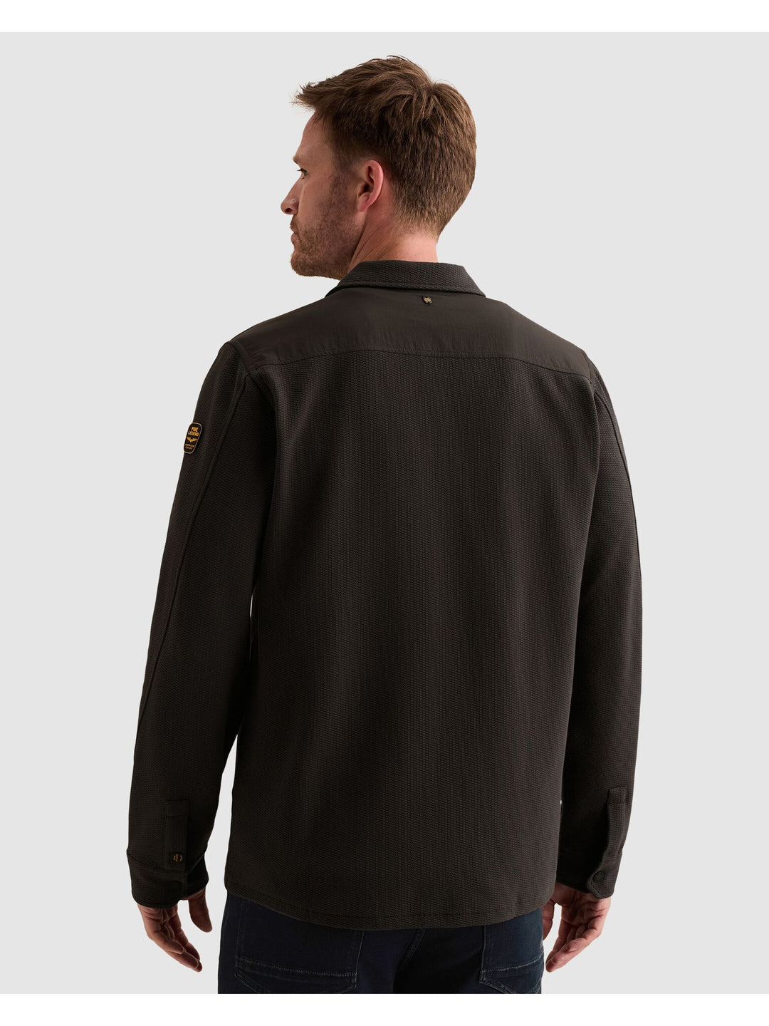 Long sleeve shirt Jersey Waffle, Obsidian 9140 Bild 4