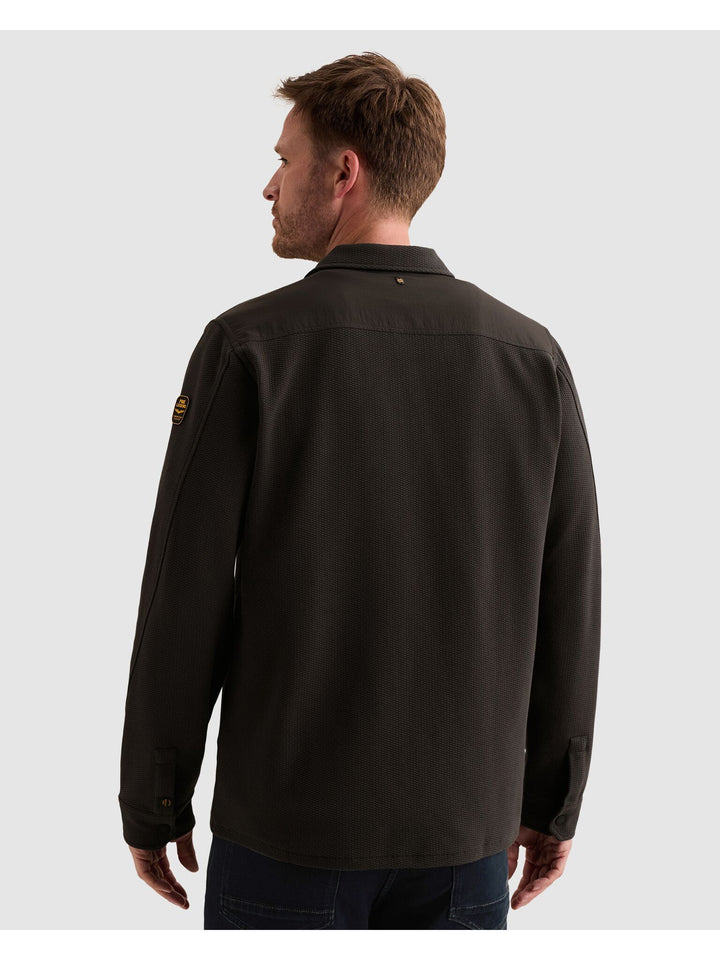 Long sleeve shirt Jersey Waffle, Obsidian 9140 Bild 4