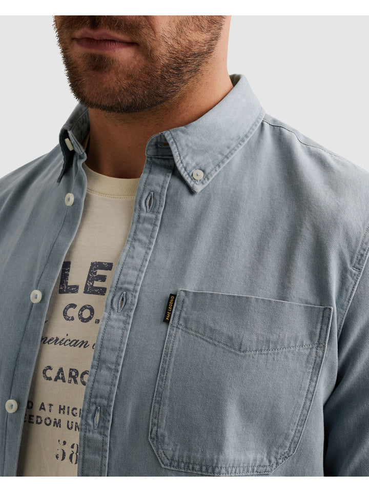 LONG SLEEVE SHIRT Light Weight Ble, Bleach Denim BLD Bild 6