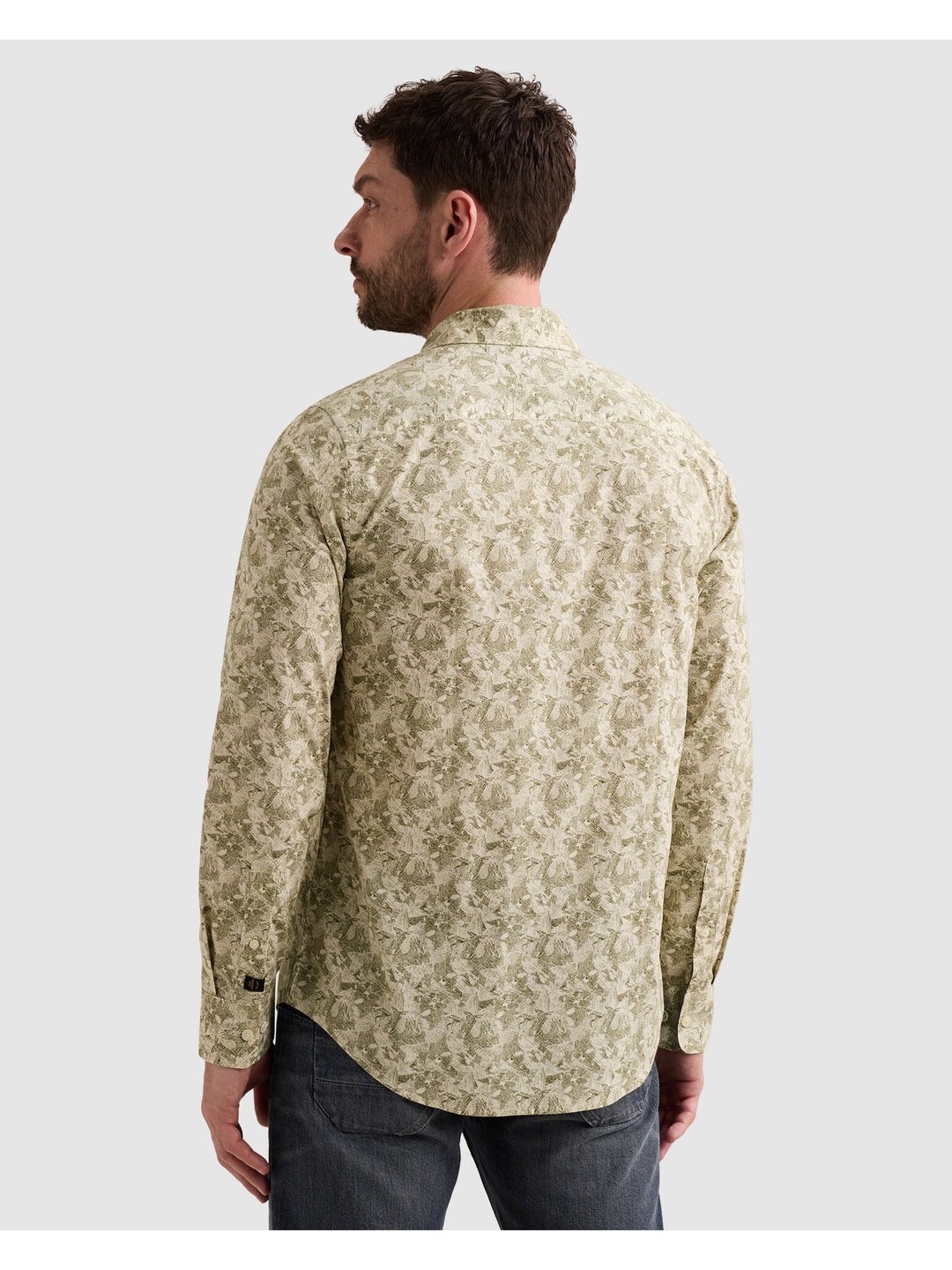 Long sleeve shirt Print on poplin, Bone White 7013 Bild 4