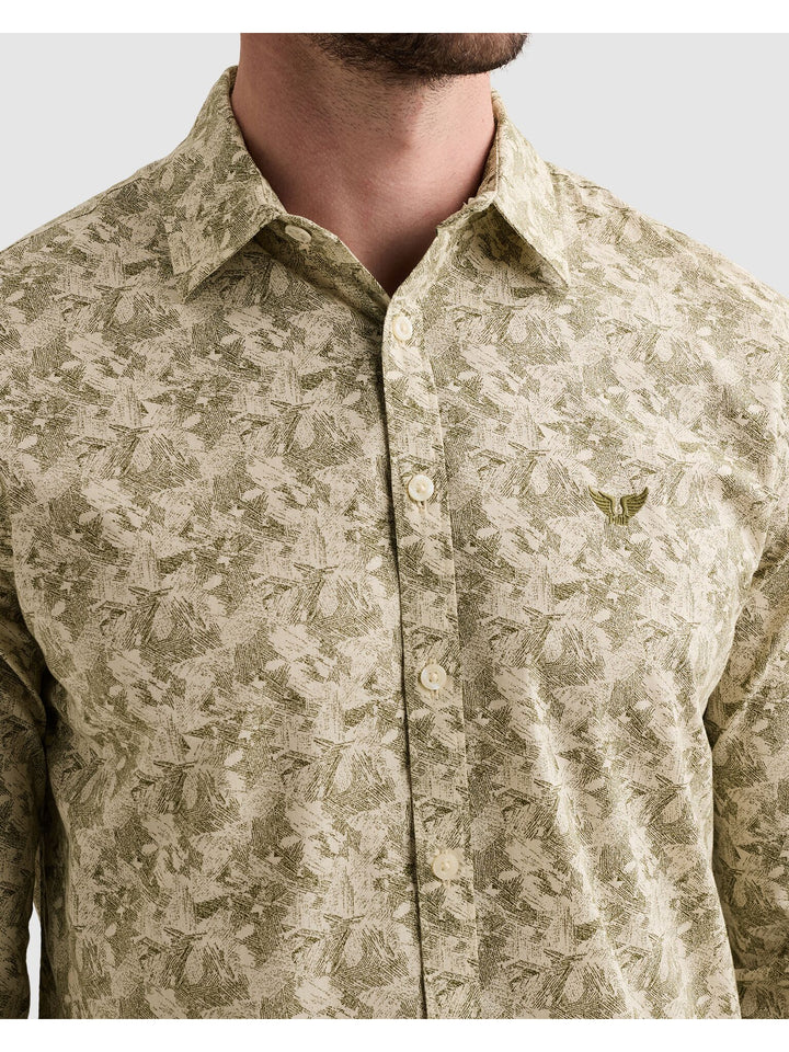 Long sleeve shirt Print on poplin, Bone White 7013 Bild 6