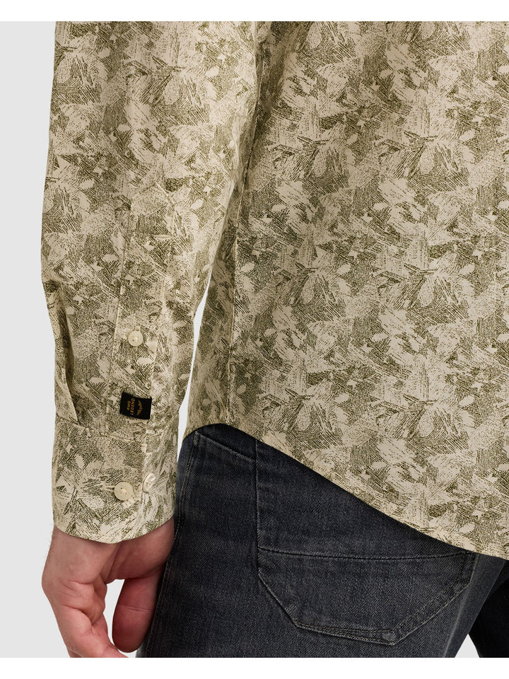 Long sleeve shirt Print on poplin, Bone White 7013 Bild 7