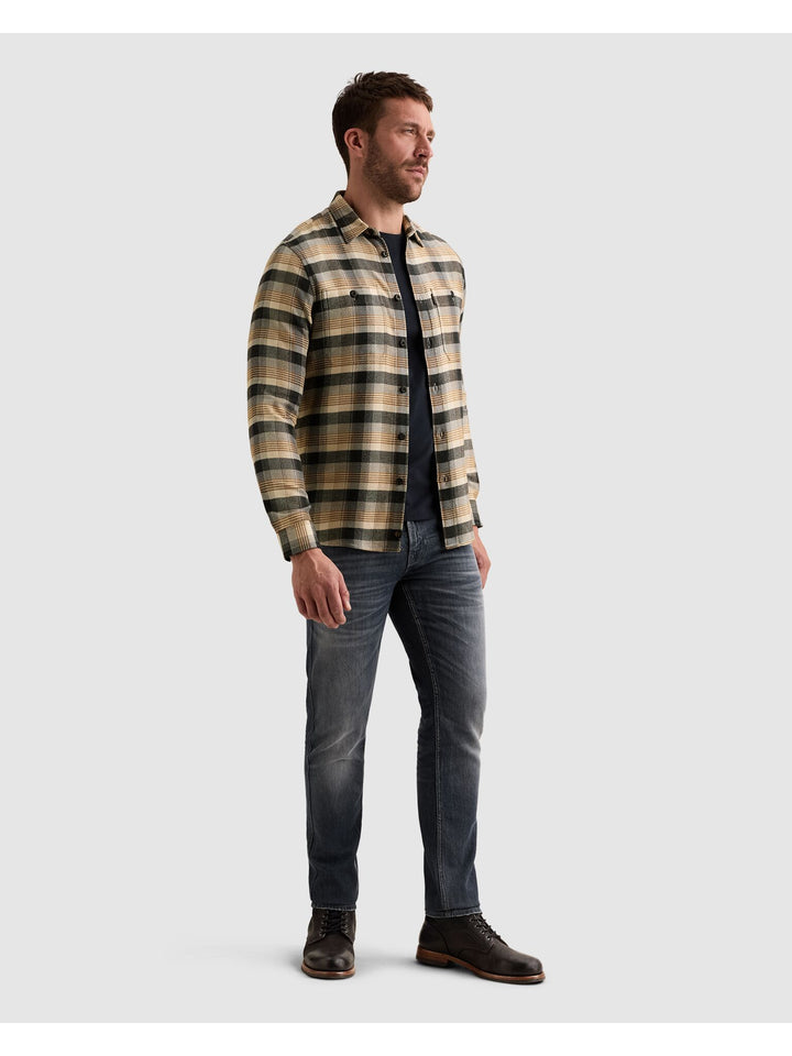 Long sleeve shirt yarn dye check, Golden Brown 8187 Bild 5