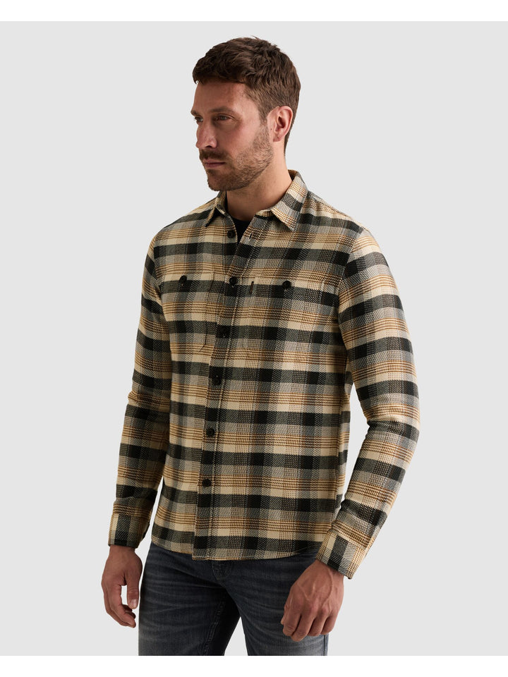 Long sleeve shirt yarn dye check, Golden Brown 8187 Bild 6