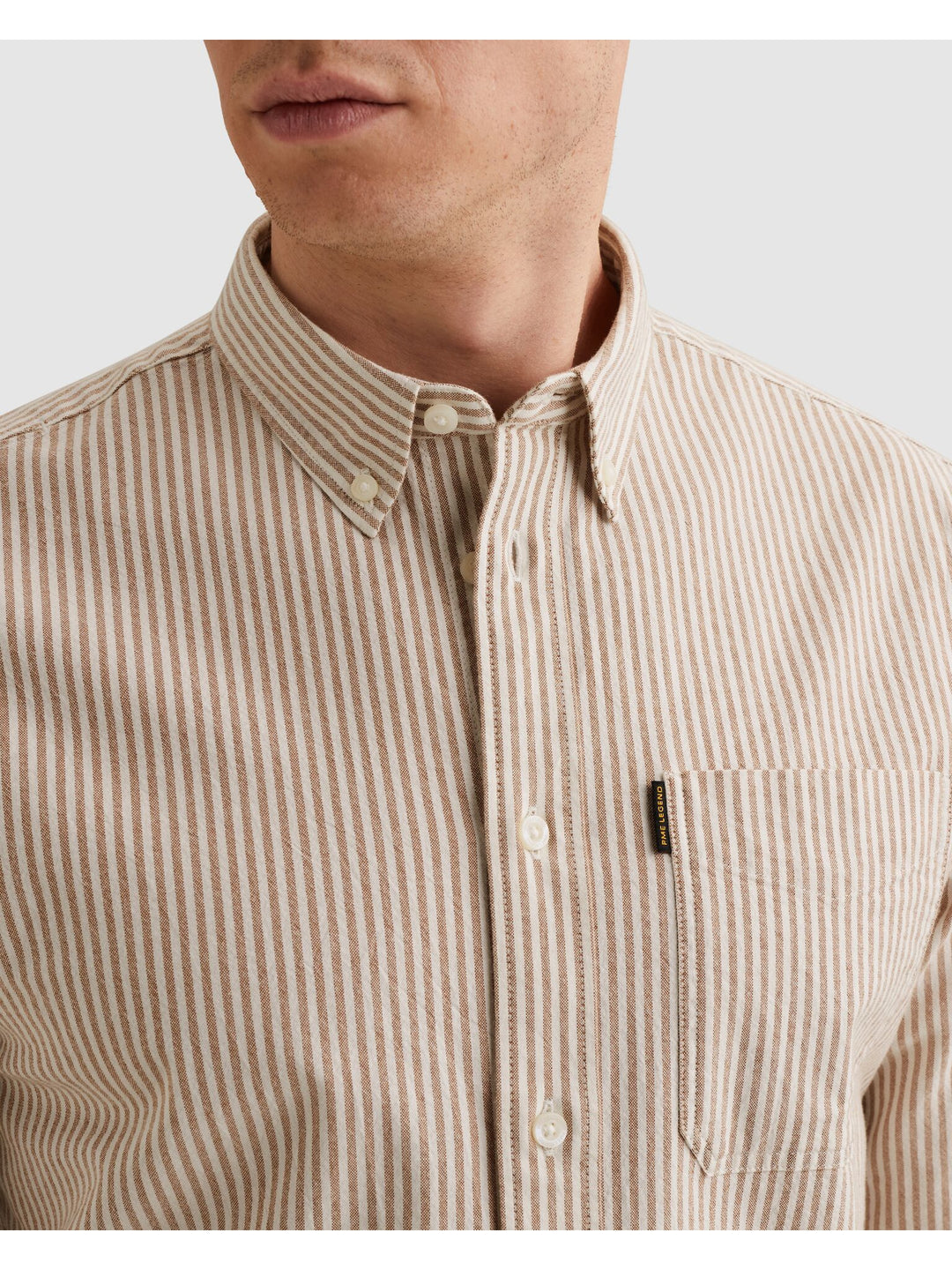 LONG SLEEVE SHIRT Yd Stripe Oxford, Glazed Ginger 8127 Bild 5