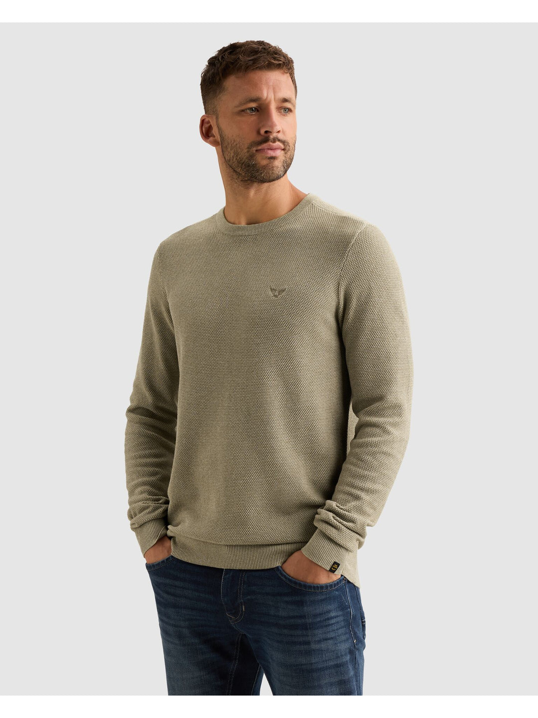 R-neck cotton modal, Abbey Stone 6412 Bild 3