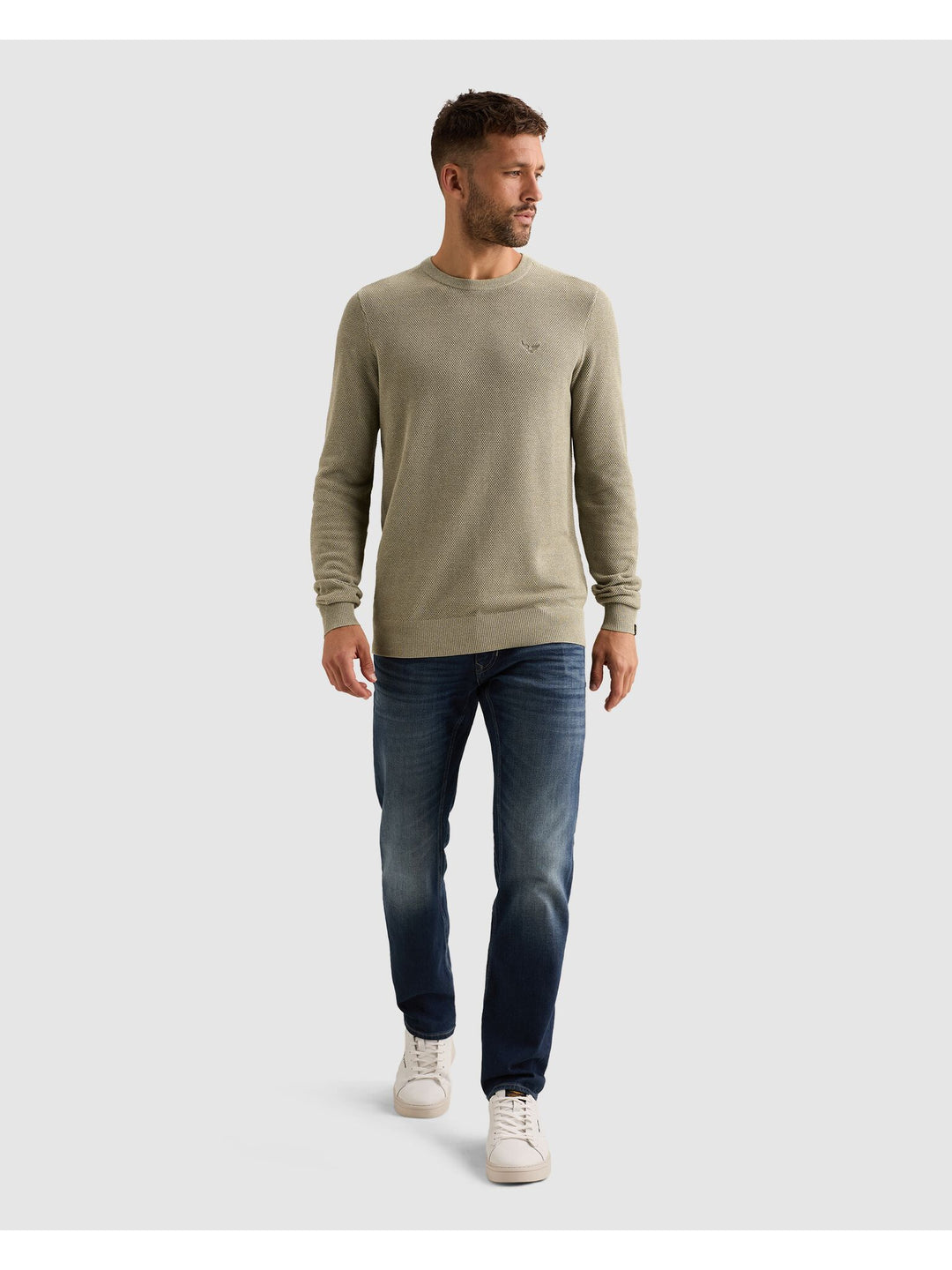 R-neck cotton modal, Abbey Stone 6412 Bild 5