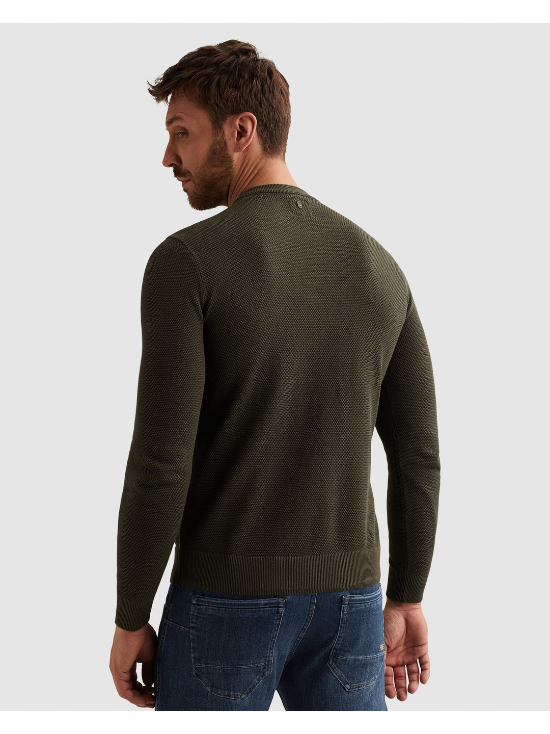 R-neck cotton modal, Beluga 8039 Bild 8