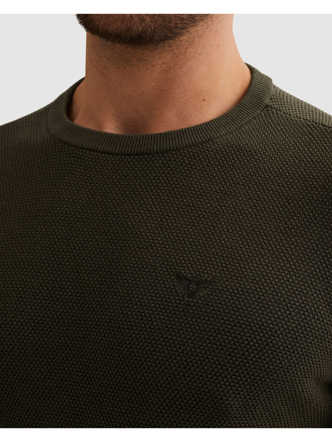 R-neck cotton modal, Beluga 8039 Bild 9