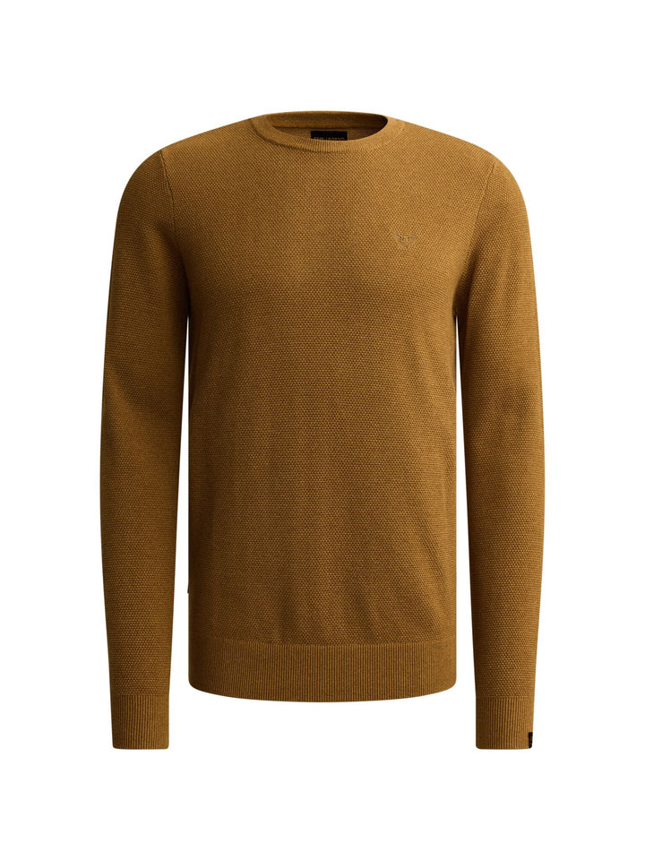 R-neck cotton modal, Golden Brown 8187 Bild 1