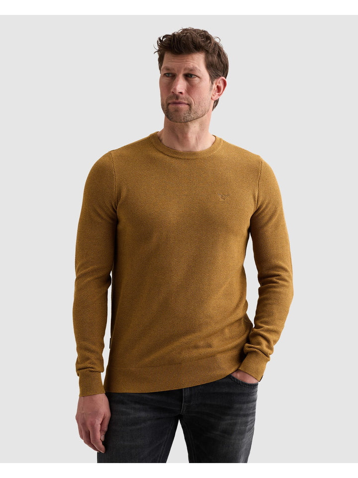 R-neck cotton modal, Golden Brown 8187 Bild 3