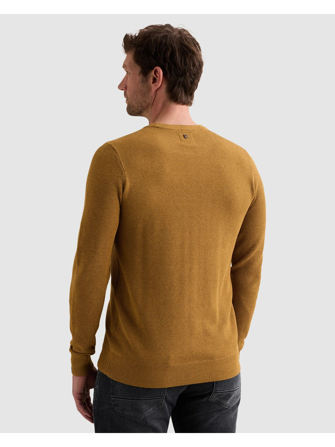 R-neck cotton modal, Golden Brown 8187 Bild 4