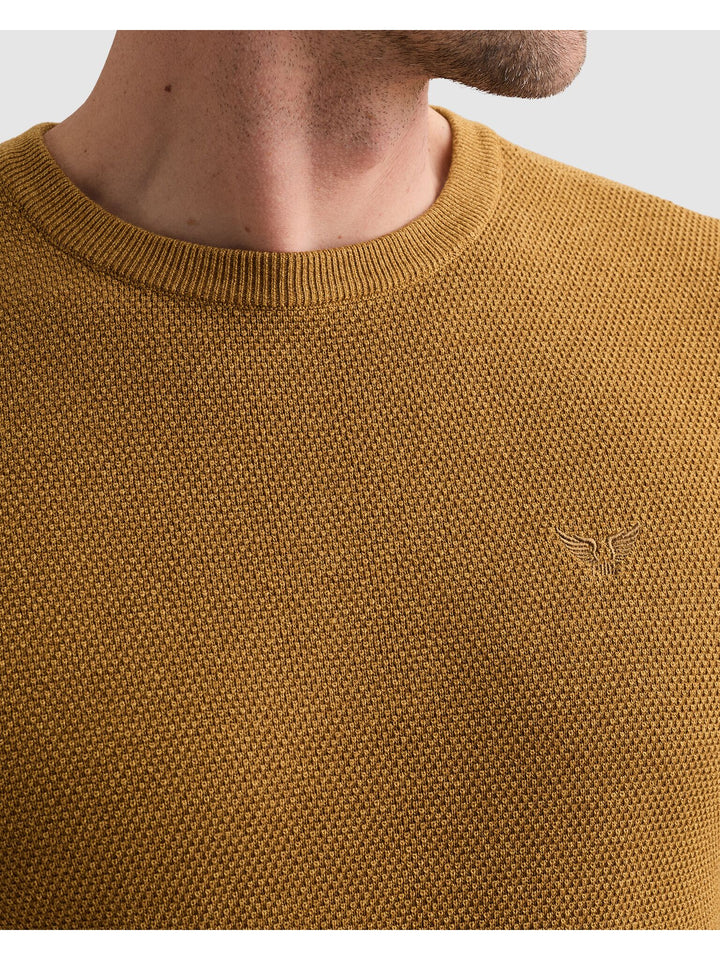R-neck cotton modal, Golden Brown 8187 Bild 7