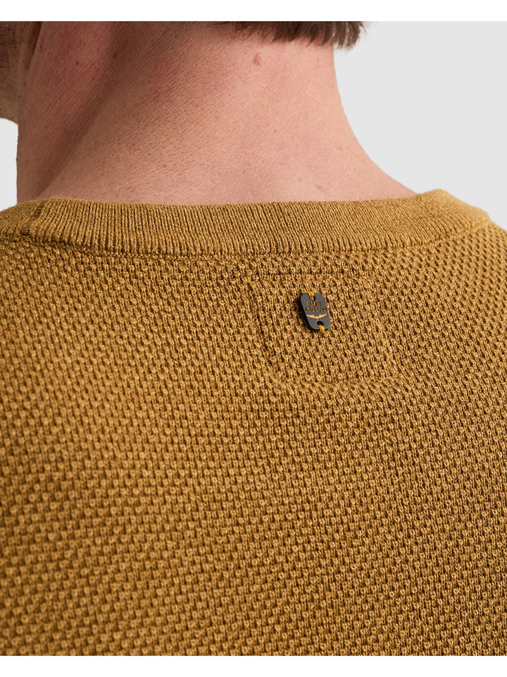 R-neck cotton modal, Golden Brown 8187 Bild 9