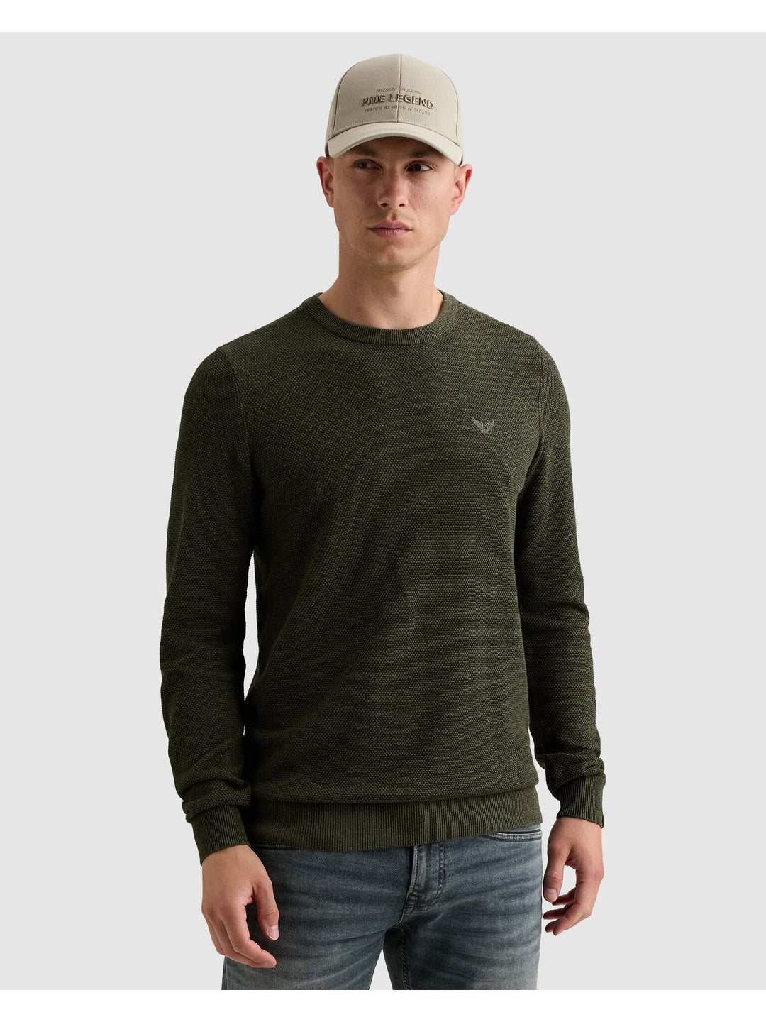 R-neck cotton modal, Loden Green 6380 Bild 1