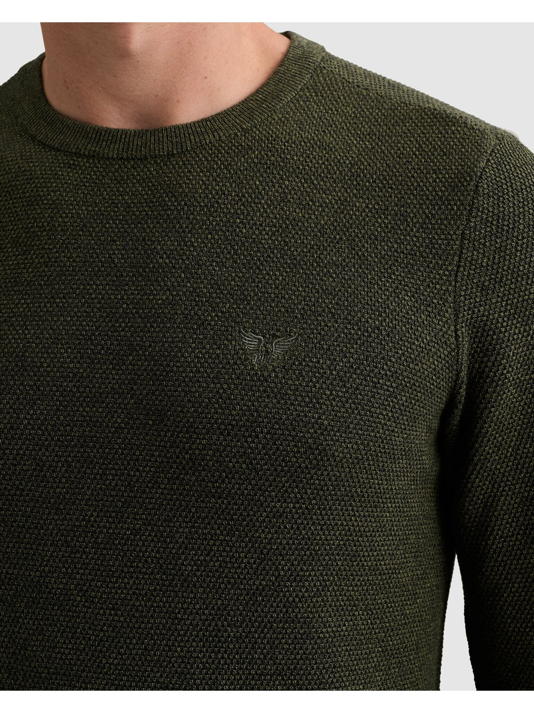 R-neck cotton modal, Loden Green 6380 Bild 6