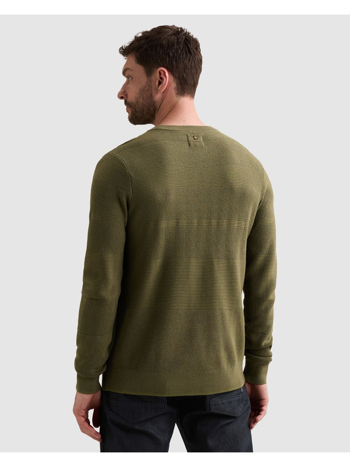 R-neck cotton modal structure, Loden Green 6380 Bild 10