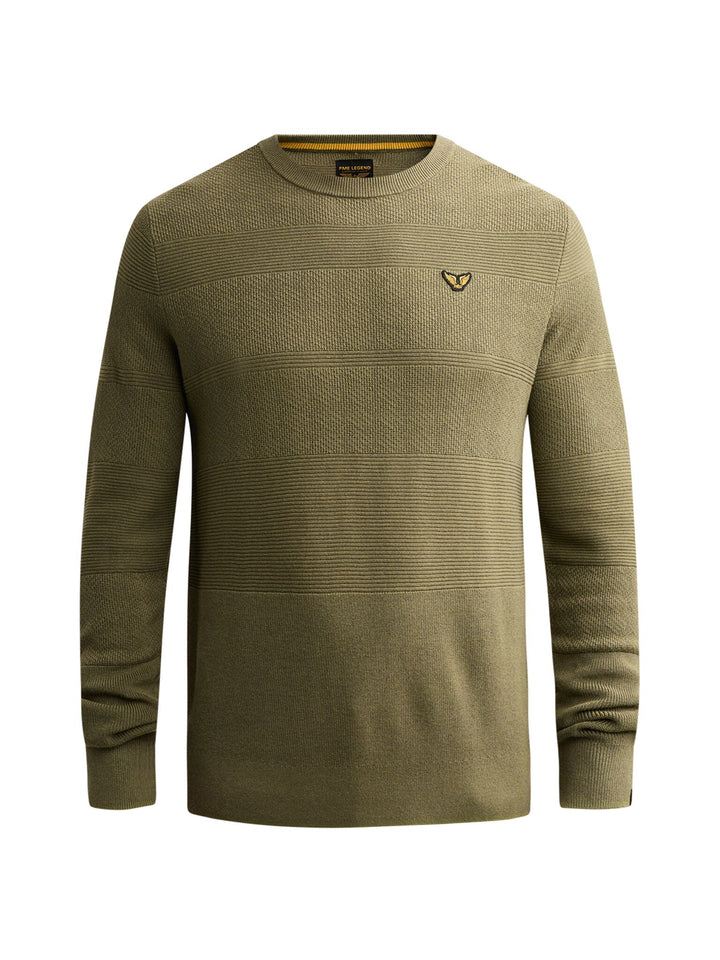 R-neck cotton modal structure, Loden Green 6380 Bild 7