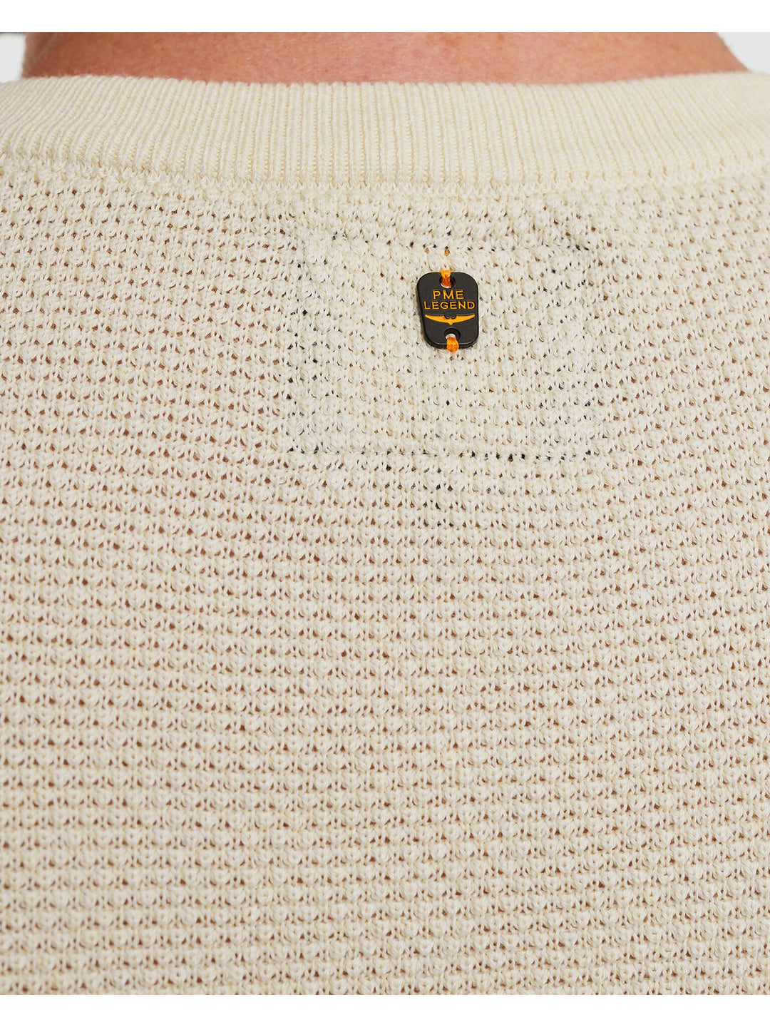 R-neck cotton modalR-neck cotton modal, Bone White Melee 910 Bild 10