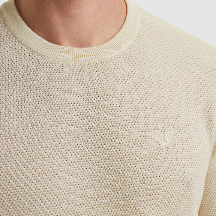 R-neck cotton modalR-neck cotton modal, Bone White Melee 910 Bild 5