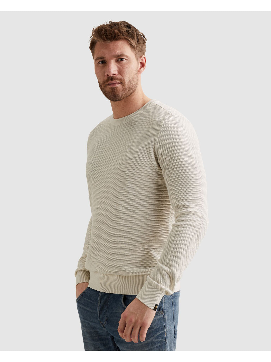 R-neck cotton modalR-neck cotton modal, Bone White Melee 910 Bild 6