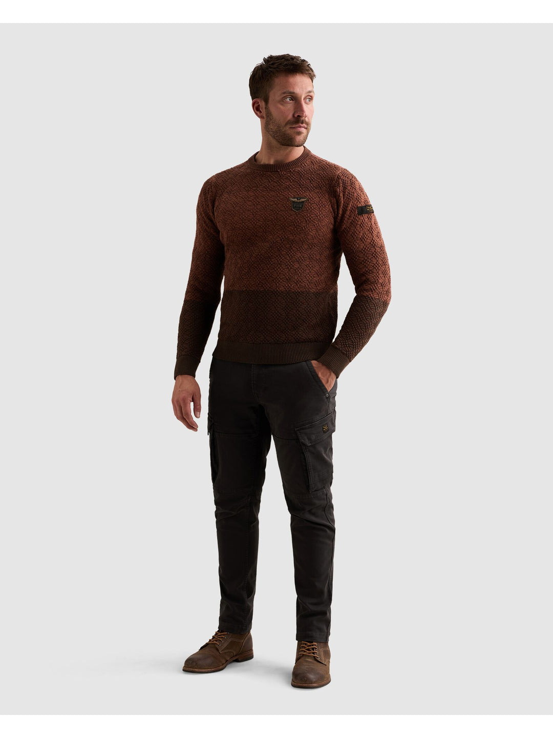 R-neck gradient knit, Arabian Spice 8178 Bild 5