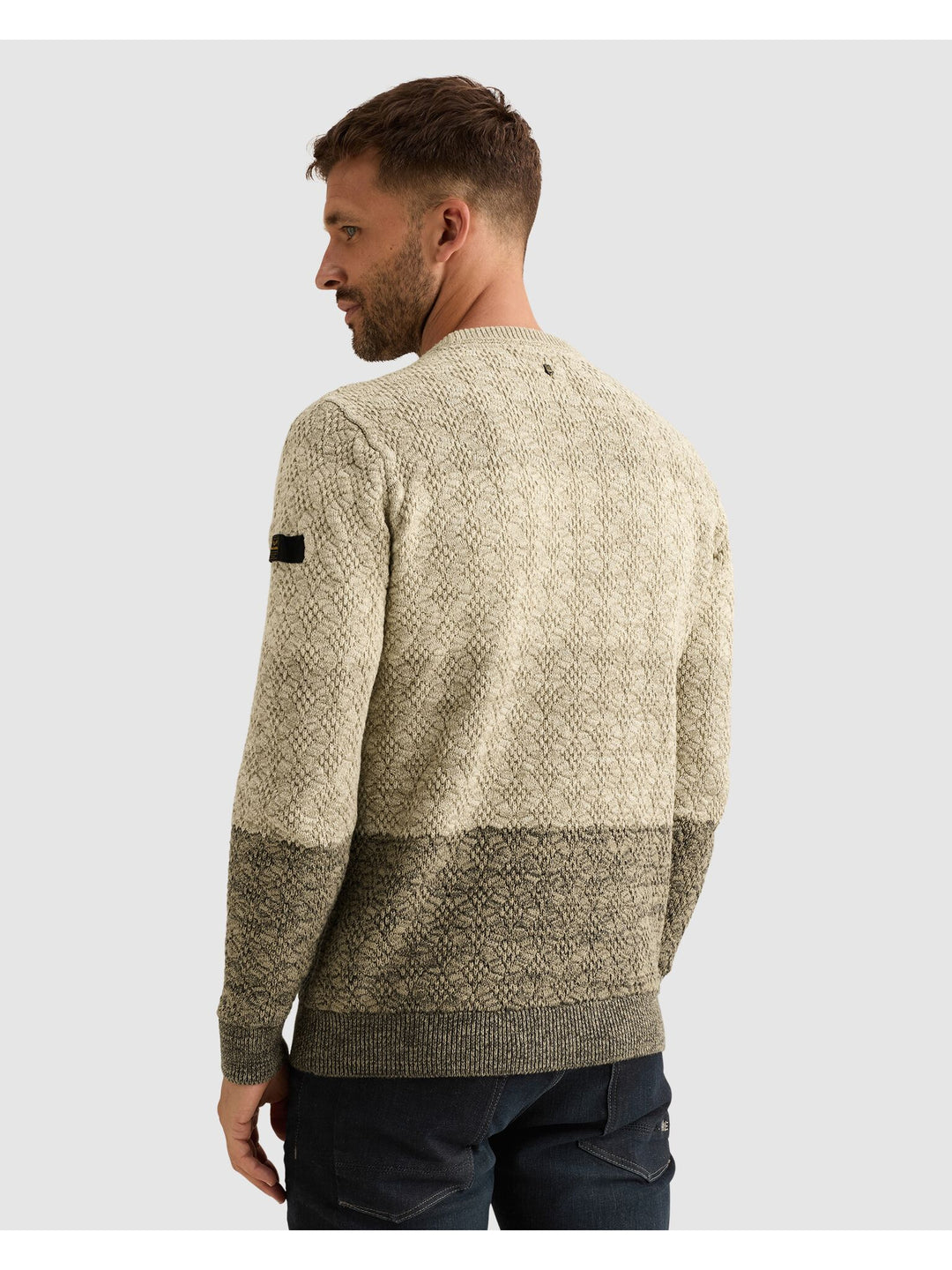 R-neck gradient knit, Bone White 7013 Bild 4